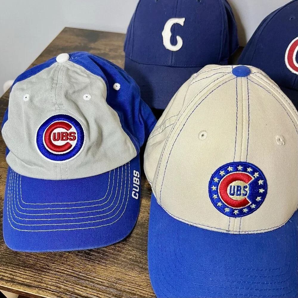 Chicago Cubs Hat Collection Lot of 6 Vintage Caps American Needle 7 1/8 MLB